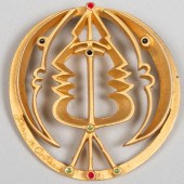 COCTEAU GOLDEN FACES GILT-META