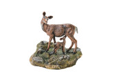 CODY BRONZE MIXED MEDIA STATUE
