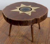 COFFEE TABLE W/ CENTER COMPASS