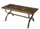 COFFEE TABLE W/ SLATE FINISH T