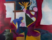 COHEN ACRYLIC ON CANVAS FIGURA