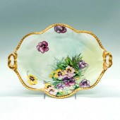 COIFFE LIMOGES PORCELAIN FLORA