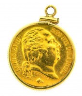 †COIN: 1819 FRANCE 20 FRANC GO
