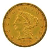 COIN: 1873 CLOSED 3 $2.50 GOLD