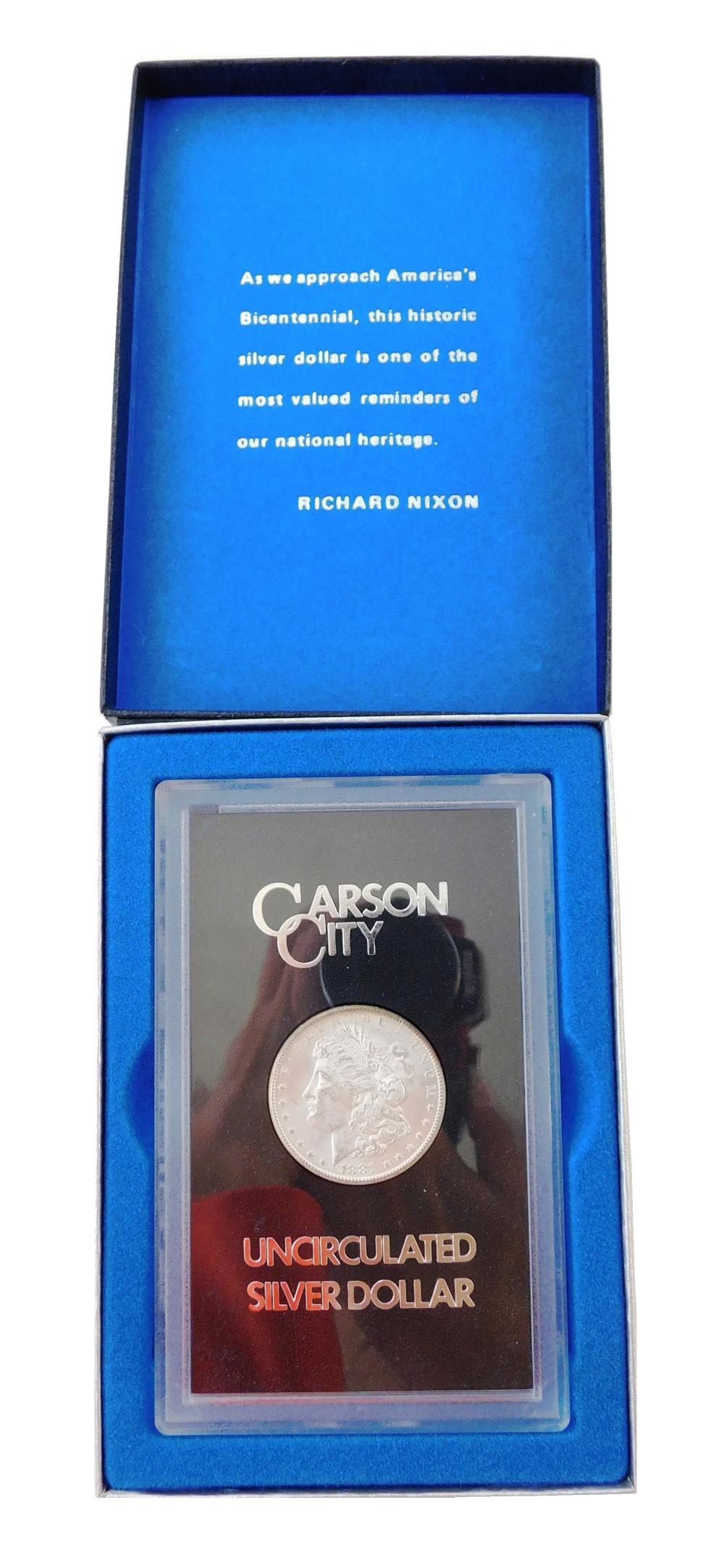 †COIN: 1881 CARSON CITY