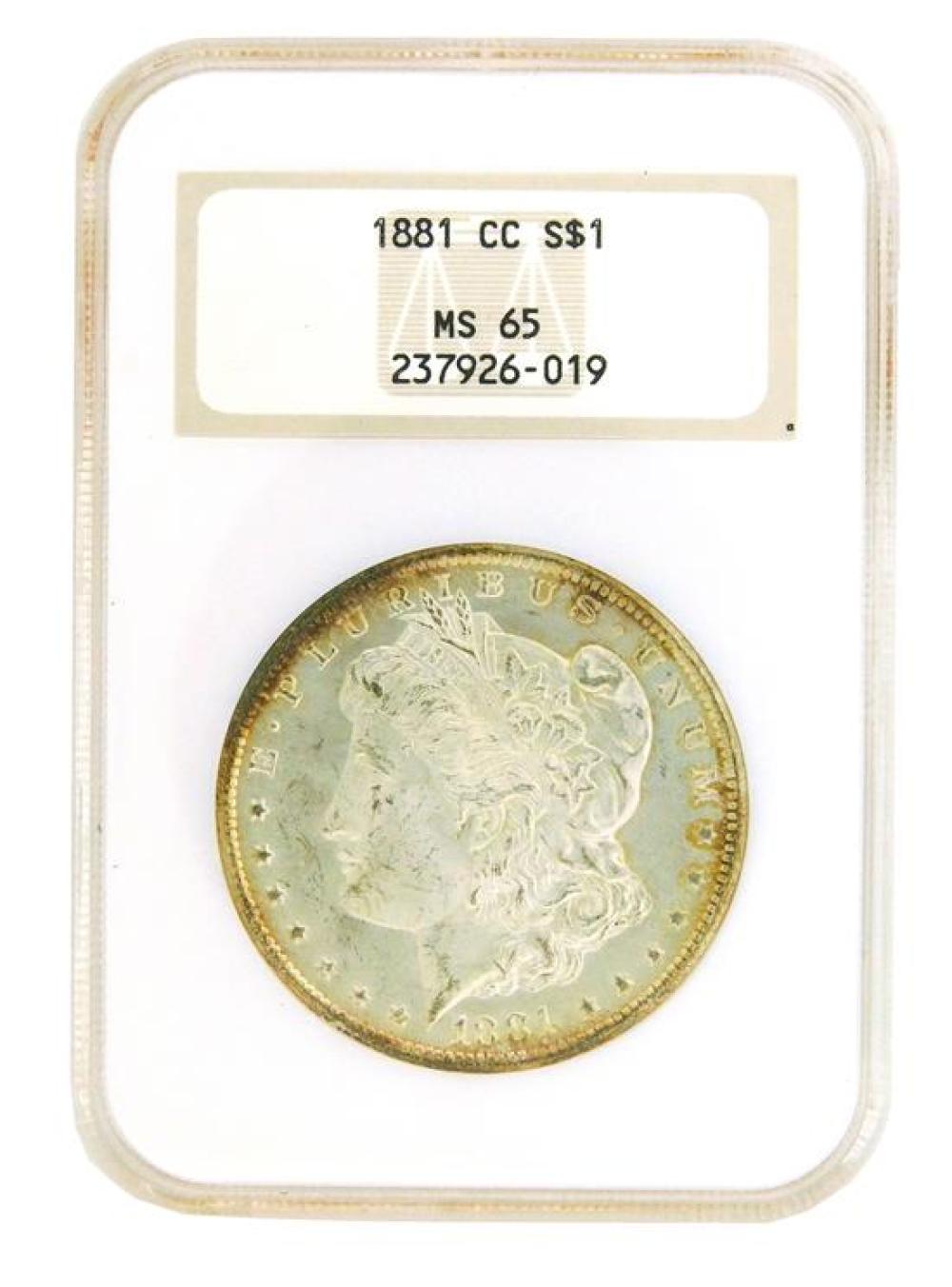 †COIN: 1881-CC MORGAN SILVER