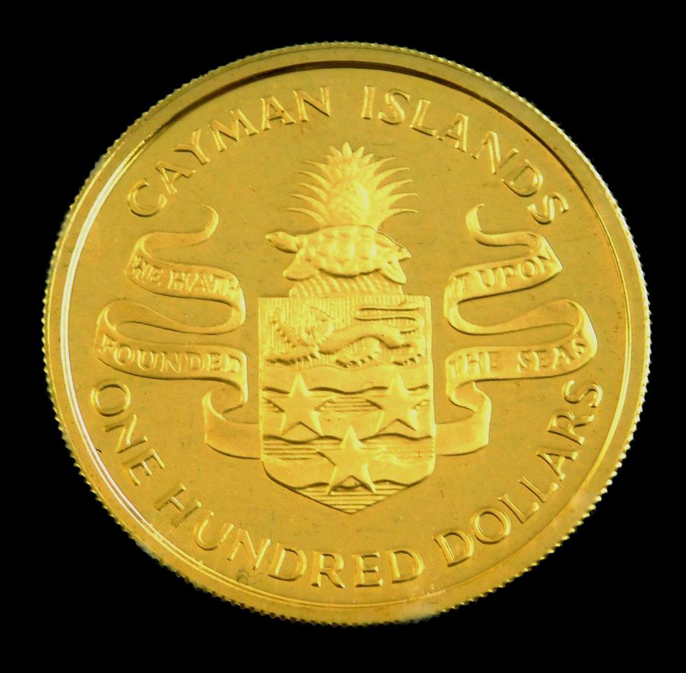 COIN: 1974 CAYMAN ISLANDS $100