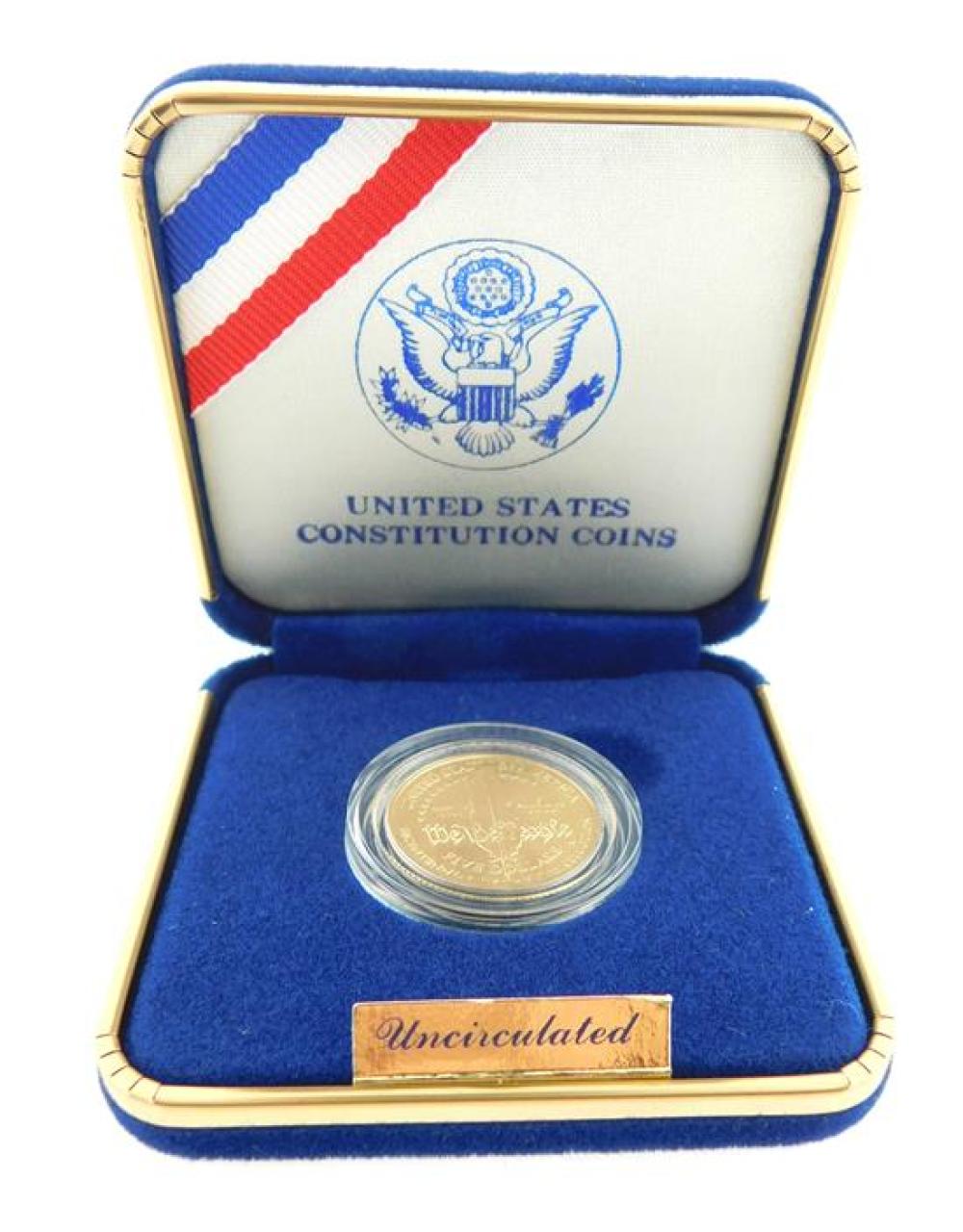 COIN: 1987 $5 CONSTITUTION GOLD