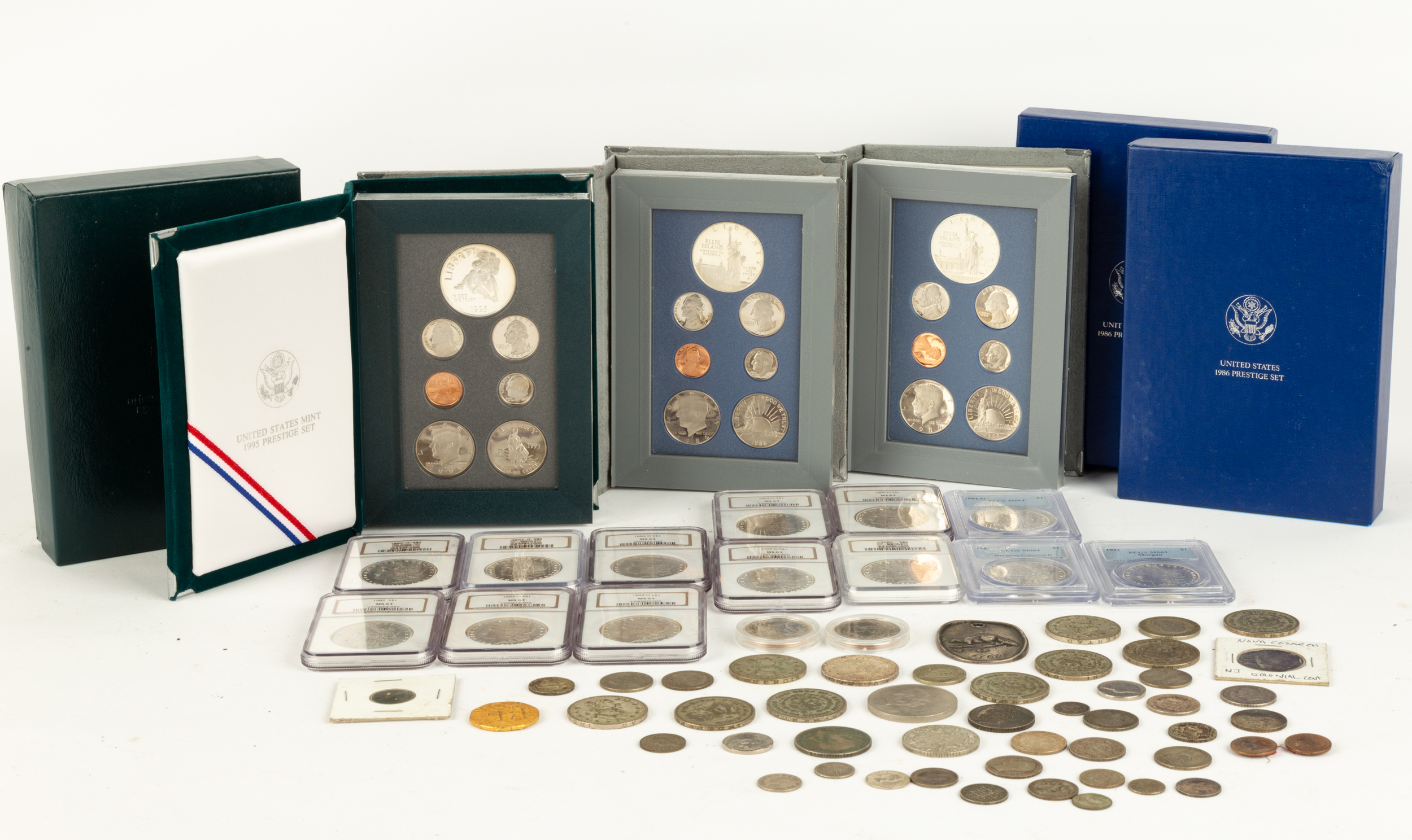 COIN COLLECTION, (13) GRADED