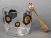 COIN MOTIF GLASS ICE BUCKET W
