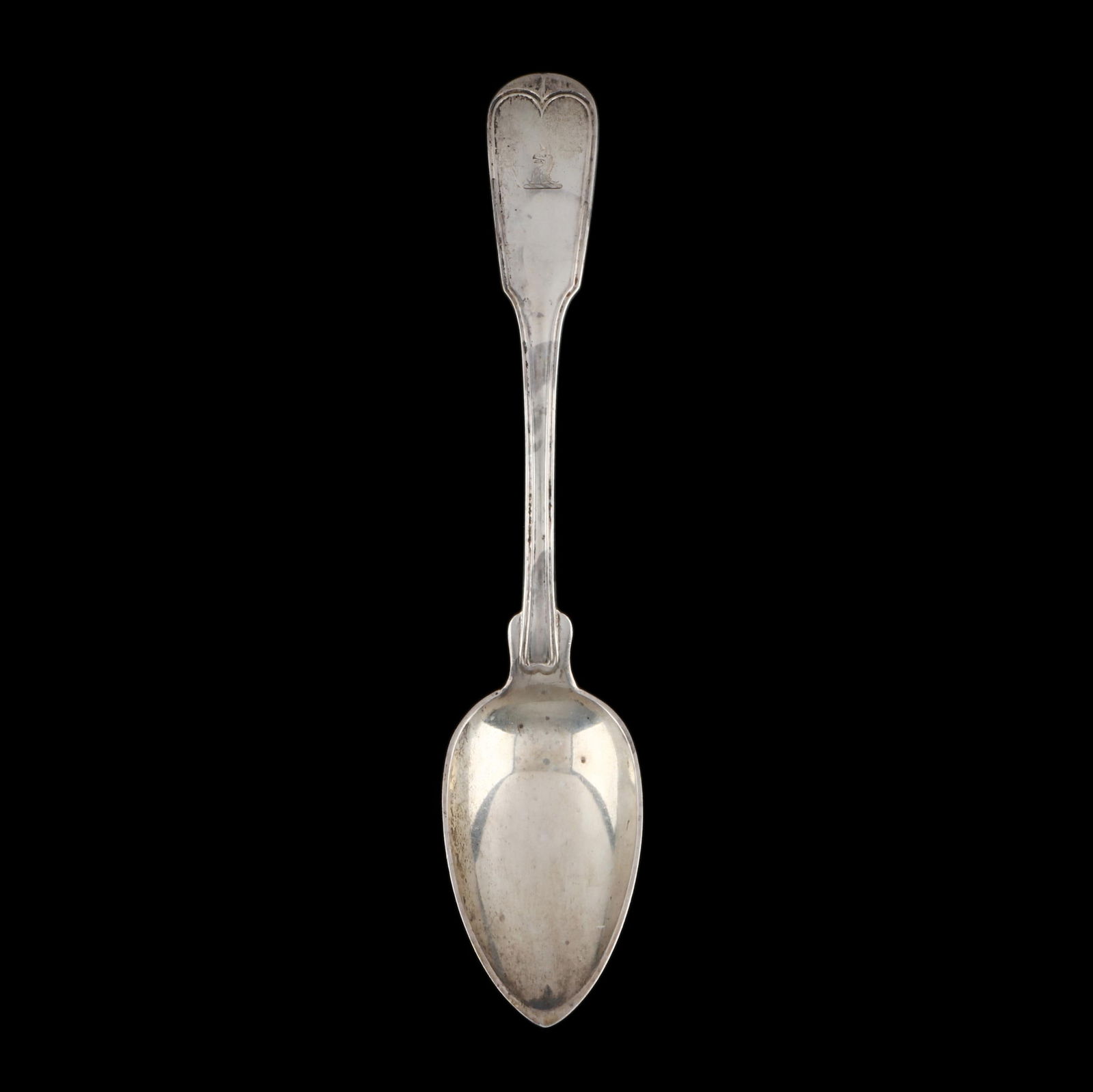 COIN SILVER ARMORIAL TABLESPOON,