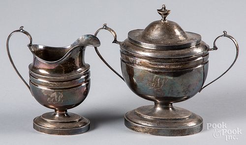 COIN SILVER COVERED SUGAR AND
