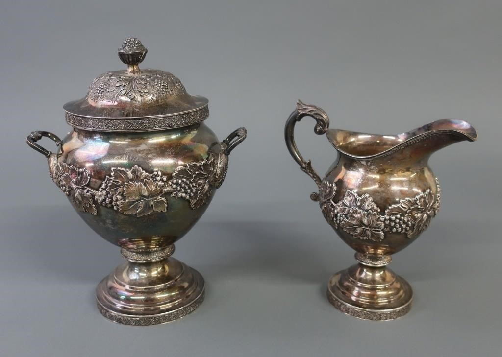 Coin silver covered sugar bowl,