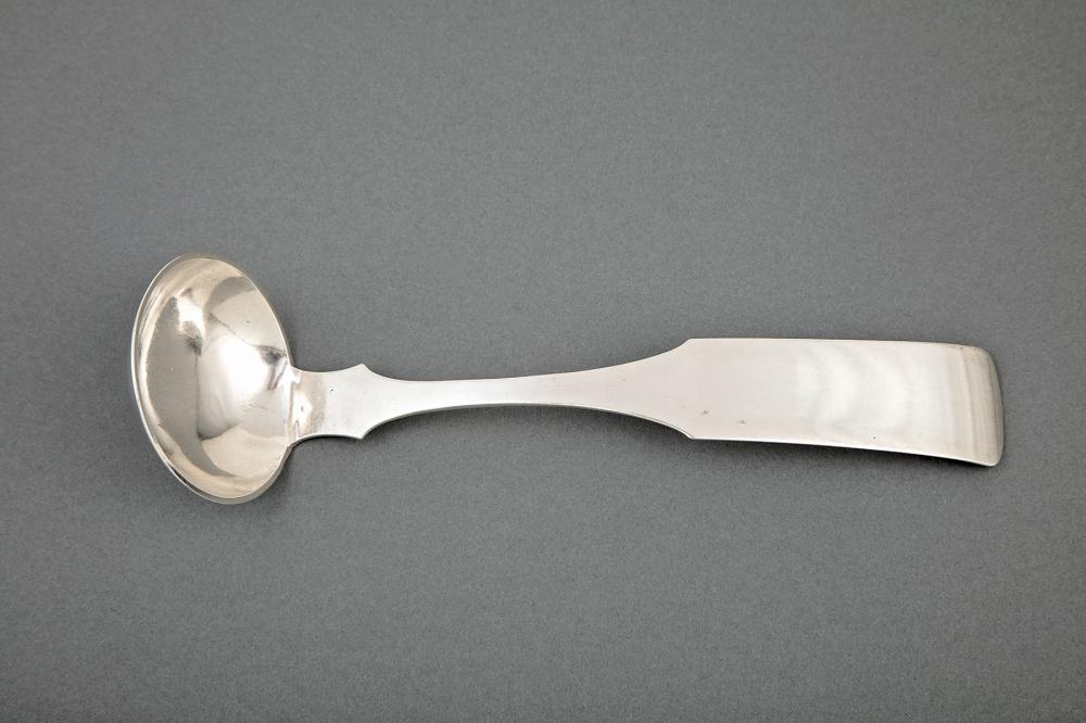 COIN SILVER GRAVY LADLE, J. & C.