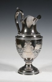 COIN SILVER JUG BY HENRY HADDO