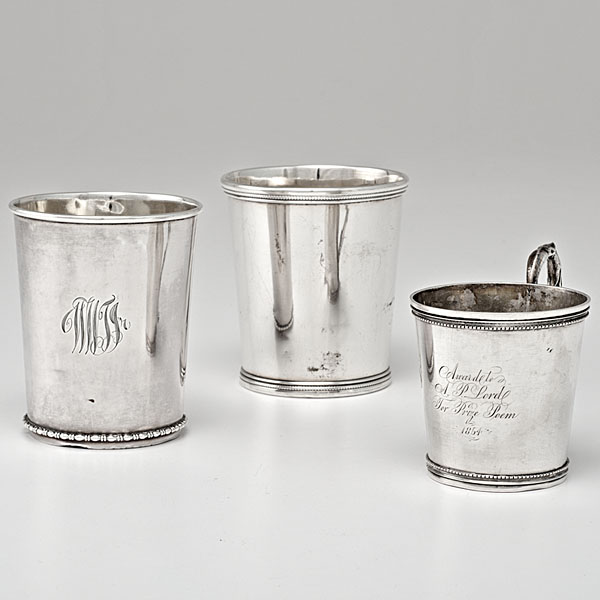 Coin Silver Julep Cups Plus