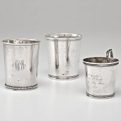 Coin Silver Julep Cups Plus Am