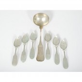 Coin Silver Ladle and Spoons A
