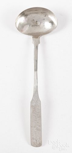 COIN SILVER LADLE EARLY, 19TH