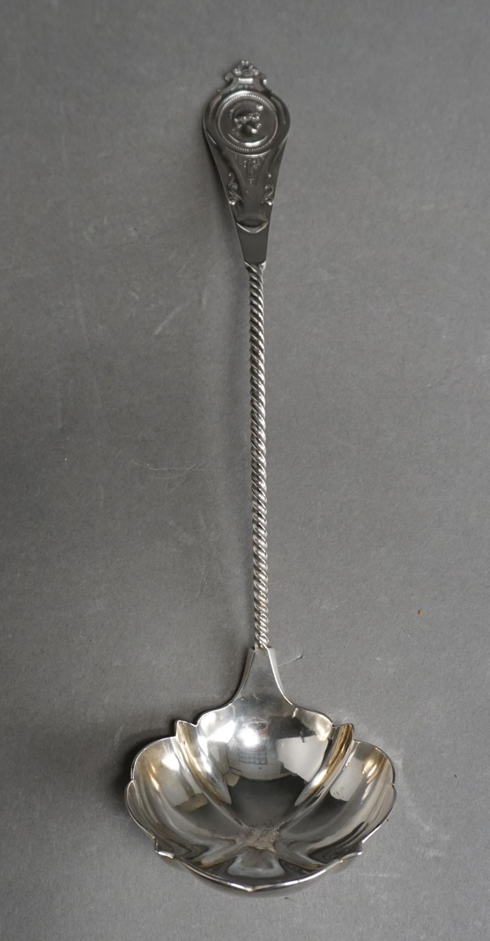 COIN SILVER 'MEDALLION' LADLE BY