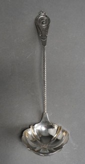 COIN SILVER 'MEDALLION' LADLE