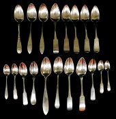 COIN SILVER: NINETEEN SPOONS,