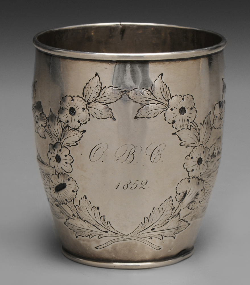 Coin Silver Rowing Cup Boston,