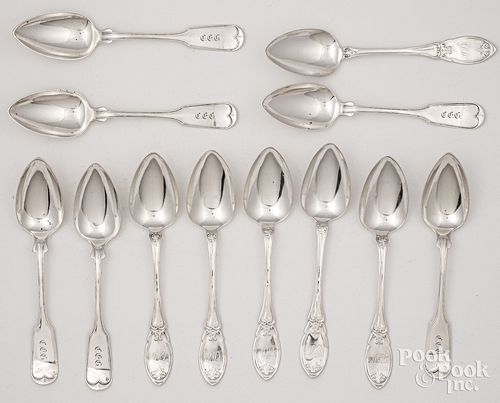 COIN SILVER SERVING SPOONSCoin