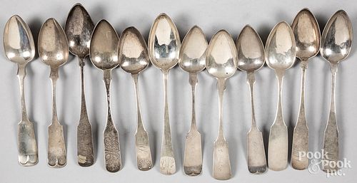 COIN SILVER SERVING SPOONSCoin