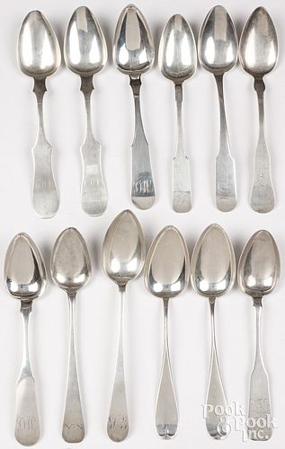 COIN SILVER SERVING SPOONSCoin