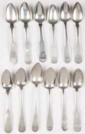 COIN SILVER SERVING SPOONSCoin