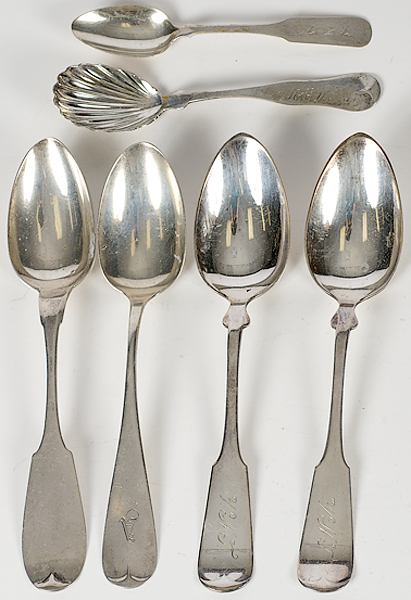 Coin Silver Spoons American an