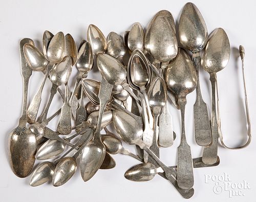 COIN SILVER SPOONS AND SUGAR