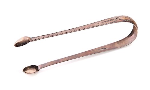 COIN SILVER SUGAR TONGS C