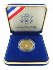 COIN:1987 $5 CONSTITUTION GOLD