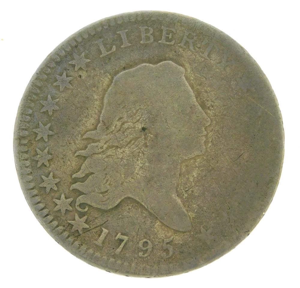 COINS: 1795 FLOWING HAIR HALF