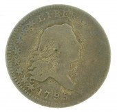 COINS: 1795 FLOWING HAIR HALF