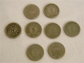 COINS: 1866 Shield Nickels wit