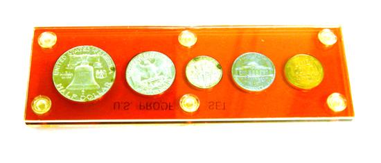 COINS: 1953 proof set  in a Capital