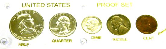 COINS: 1954 Proof set  in Capital