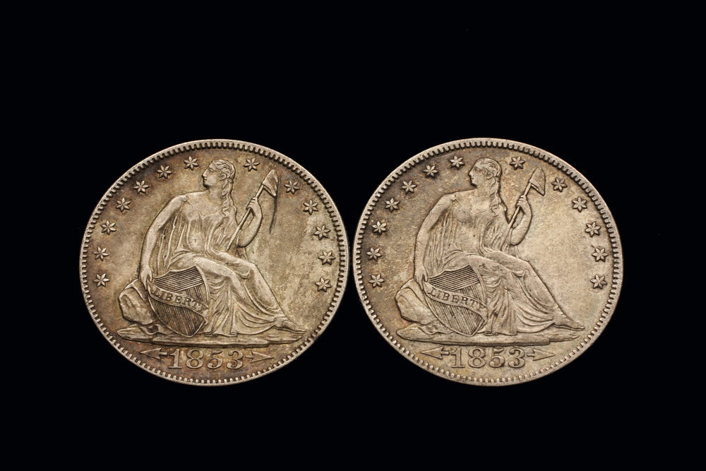 COINS - (2) Liberty Seated half