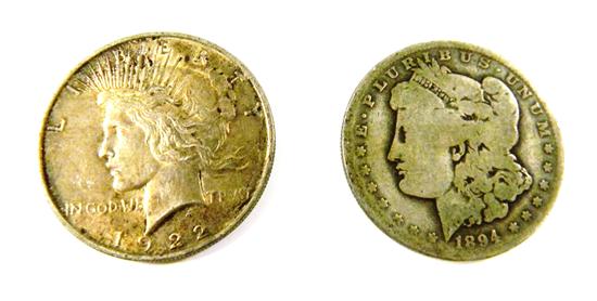 COINS: 2 Silver Dollars: an