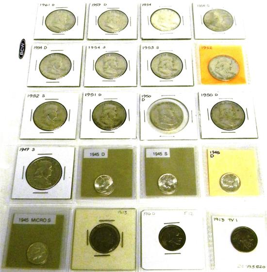 COINS: 20 coins  including 13