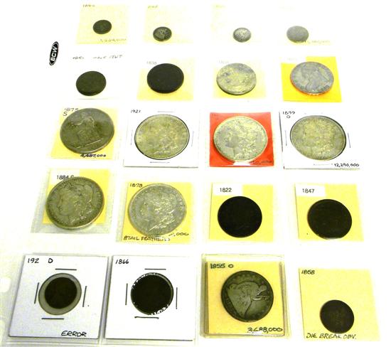 COINS: 20 type coins. Includes 3