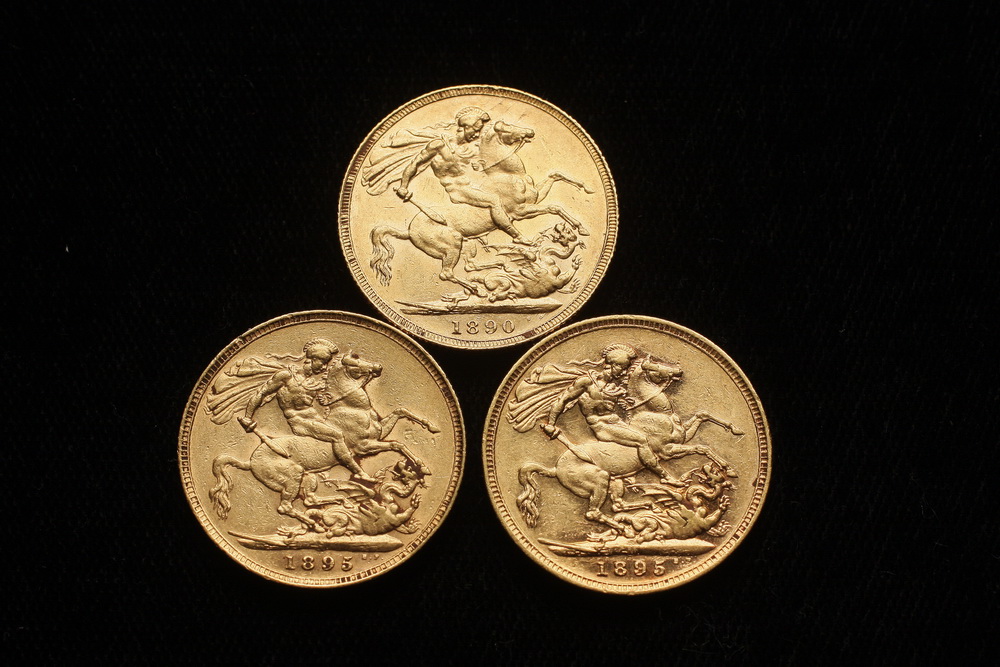 COINS - (3) English gold