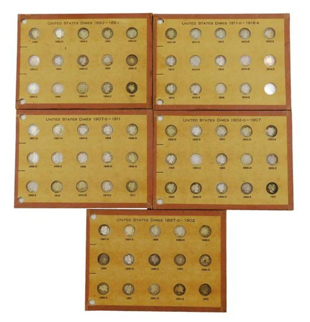 †COINS: COMPLETE SET OF BARBER