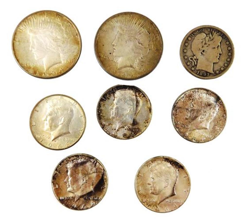 COINS: EIGHT COINS: ONE 1934 $1