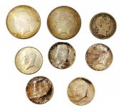 COINS: EIGHT COINS: ONE 1934 $