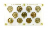 COINS: ELEVEN PIECE WAR NICKEL