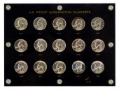 COINS: FIFTEEN COIN PROOF WASH